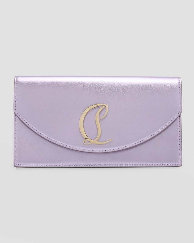 Loubi54 Wallet on Chain in Metallic Nappa Leather